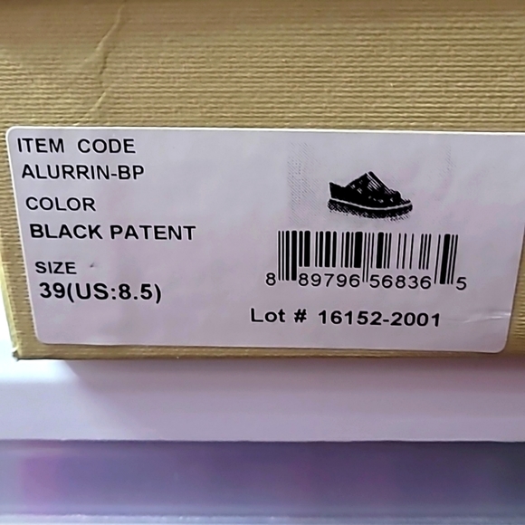 L'ARTISTE slide in wedge sandal black patent leather. - Picture 6 of 6